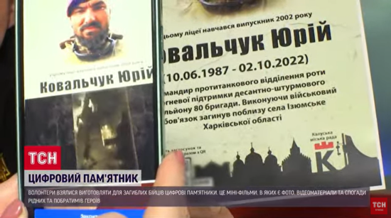 На Прикарпатье волонтеры заставили памятники военных "заговорить": о павших можно посмотреть целый фильм